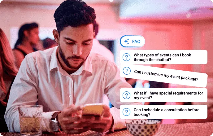 Chatbot answering event-related questions